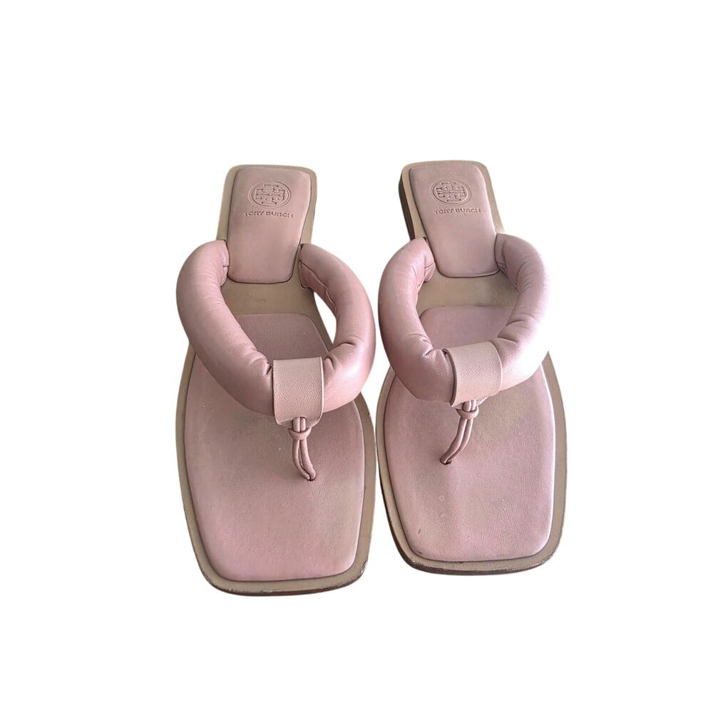 Tory Burch Nevada Puffy Strap Thong Sandals Pink Size 7.5
